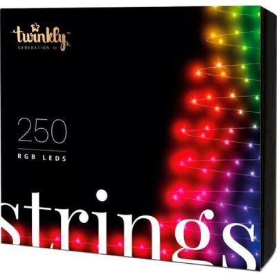 Smart LED Гирлянда Twinkly Pro Strings RGB 250, одинарная линия, AWG22, IP65, прозрачный (повреждена упаковка)