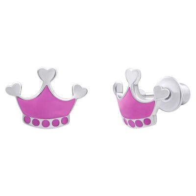 Сережки UMa&UMi Symbols Корона рожеві (0010000016994)