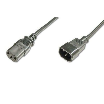 Сетевой шнур Digitus (C14/M - C13/F) 5.0m, black (AK-440201-050-S)