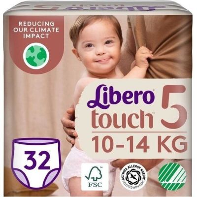 Подгузники-трусики Libero Touch Pants 10-14 кг Размер 5 32шт