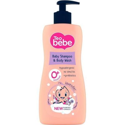 Шампунь-гель для детей Teo Bebe Lavander с лавандой 400мл