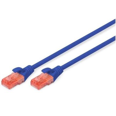 Патч-корд DIGITUS CAT 6 UTP, 5м, AWG 26/7, Cu, LSZH, синий