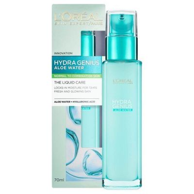 Аква-флюид для лица L’Oréal Paris Skin Expert Гений увлажнения для нормальной и смешанной кожи с Алоэ 70мл