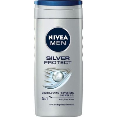 Гель для душа Nivea Men Серебряная защита с ионами серебра 250мл
