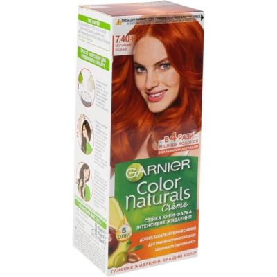 Краска для волос Garnier Color Naturals 7.40 Огненный медный