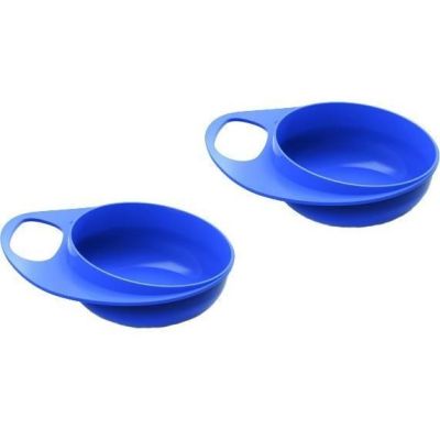 Тарелка для кормления Nuvita Easy Eating глубокая 2шт. Синяя (NV8431Blue)