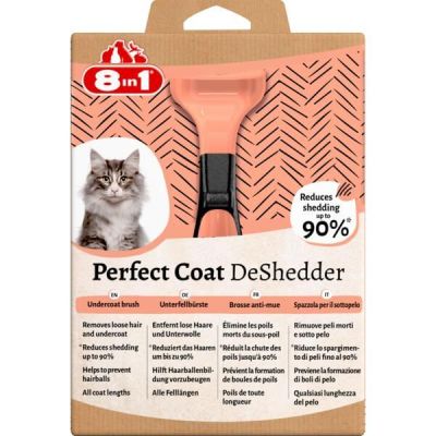 Дешеддер для вычесывания котов, 4.5см, 8in1 Perfect Coat