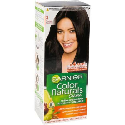 Краска для волос Garnier Color Naturals 3 Темный каштан