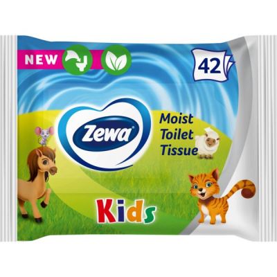 Туалетная влажная бумага Zewa Kids moist 42 шт