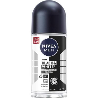 Дезодорант-антиперспирант Nivea Невидимая Защита для черного и белого Шариковый 50мл