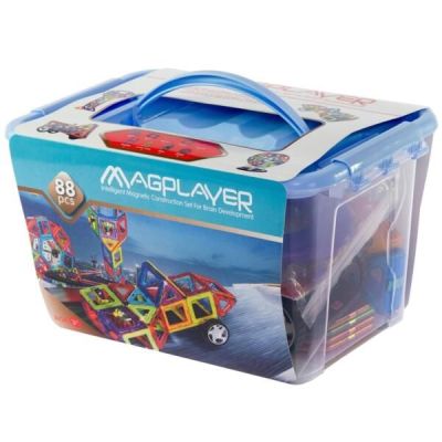 Конструктор Magplayer магнитный набор 88 эл. MPT-88