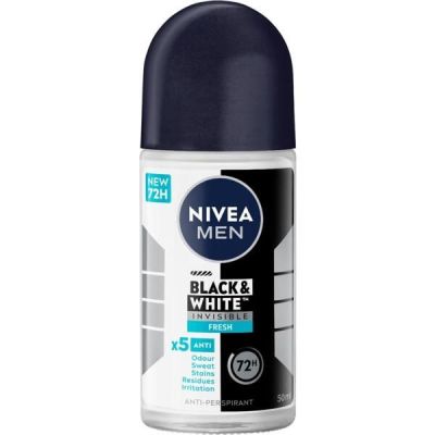 Дезодорант Nivea Men Черное и Белое Невидимый Fresh Шариковый 50мл