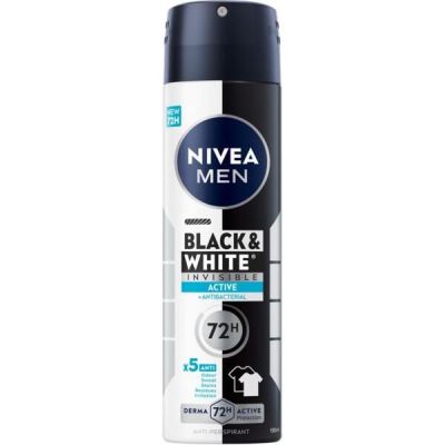 Дезодорант Nivea Men Черное и Белое Невидимый Fresh Спрей 150мл