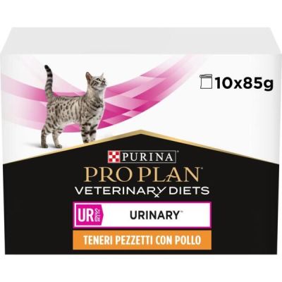 Влажный корм Purina Veterinary Diets для кошек, при заболевании мочеполовой системы, с курицей, 85 г