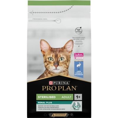 Сухой корм для стерилизованных кошек Purina Pro Plan Cat Sterilised с кроликом, 1.5 кг