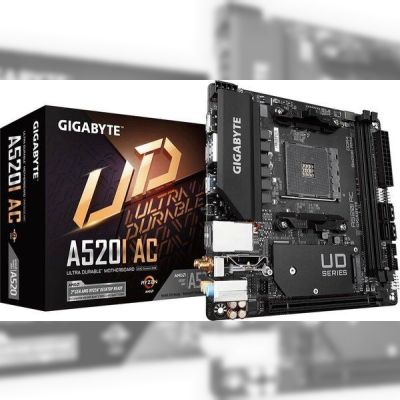 Материнcкая плата Gigabyte A520I AC sAM4