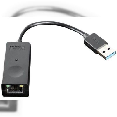 Адаптер Lenovo USB-А Travel Hub USB 3.0 to Ethernet (4X90S91830)