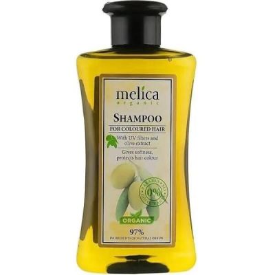 Шампунь Melica Organic для крашеных волос с УФ-фильтрами и экстрактом оливок, 300 мл