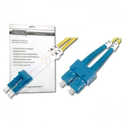 Оптический патч-корд DIGITUS LC/UPC-SC/UPC, 9/125, OS2,duplex,3m