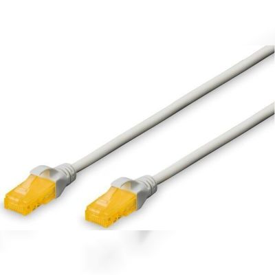 Патч-корд DIGITUS CAT 6A UTP, 0.5м, AWG 26/7, Gray (DK-1613-A-005)