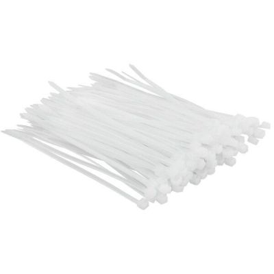 Хомуты Top Tools, белые, 2.5x100 мм, 100 шт.