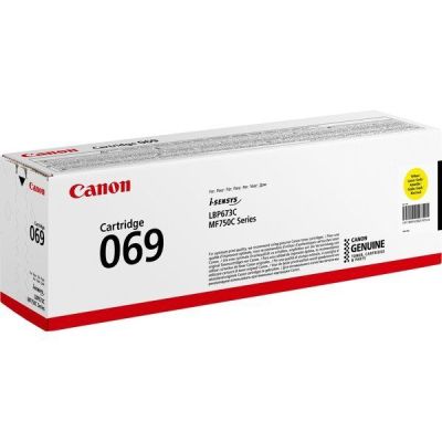 Картридж лазерный Canon 069 MF752Cdw/MF754Cdw/LBP673Cdw Yellow (1900 стр) (5091C002)