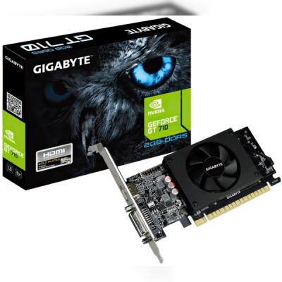 Видеокарта GIGABYTE GeForce GT 710 2GB DDRR5 64bit Low Profile (GV-N710D5-2GL)