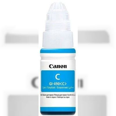 Чернила CANON GI-490 PIXMA G1400/G2400/G3400 Cyan 70ml (0664C001)