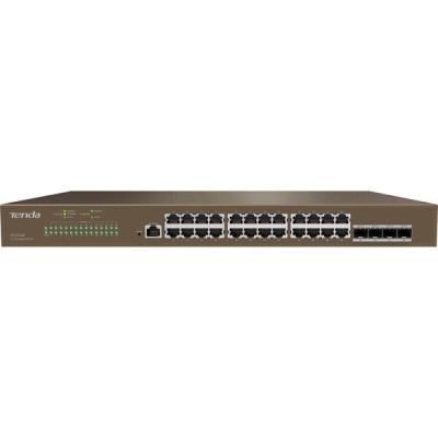 Коммутатор TENDA TEG5328F 24xGE, 4xSFP L3, Управляемый (TEG5328F)