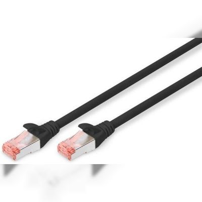 Патч-корд DIGITUS CAT 6 S-FTP, 5м, AWG 27/7, LSZH, черный
