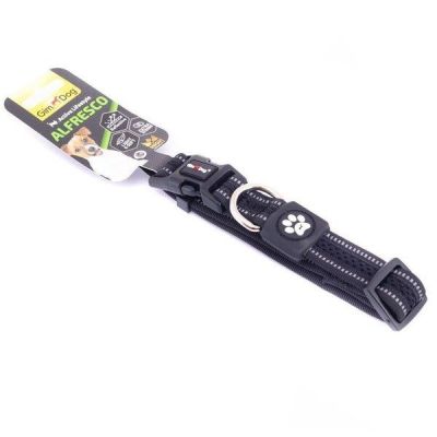 Ошейник GimDog Alfresco двойной неопрен 3.2x42-66 см черный
