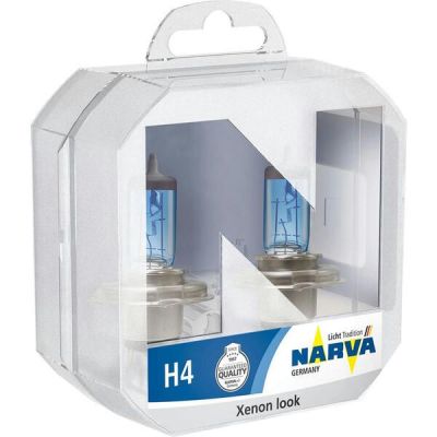 Лампа Narva галогеновая 12V H4 60/55W P43T Range Power White (2шт) (NV_48680.2BOX)