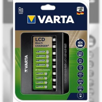 Зарядное устройство VARTA LCD Multi Charger PLUS, для АА/ААА аккумуляторов (57681101401)