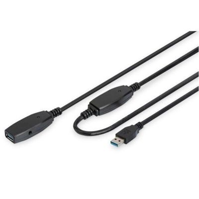 Удлинитель DIGITUS USB 3.0 Active Cable, A/M-A/F, 15 m (DA-73106)