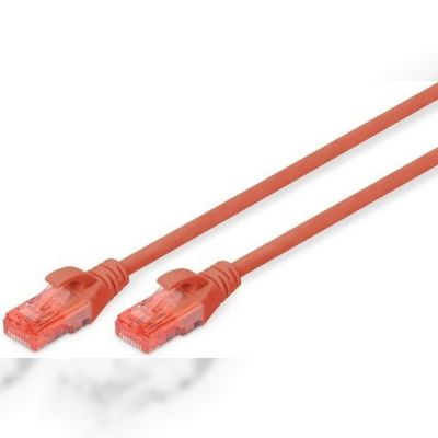 Патч-корд DIGITUS CAT 6 UTP, 1м, AWG 26/7, Cu, LSZH, Red (DK-1617-010/R)