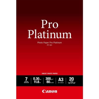 Бумага Canon A3 Pro Platinum Photo Paper PT-101, 20л (2768B017)