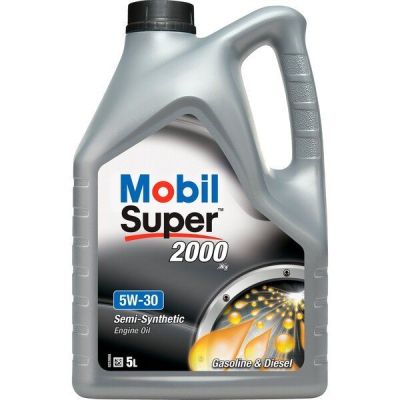 Масло моторное Mobil Super 2000 X1 5W-30, 5л (41071398309) (153536)