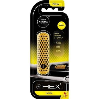 Ароматизатор воздуха Aroma на дефлектор Car Hex 10г - Vanilla (83577) (5902846835776)