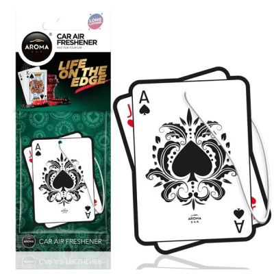 Ароматизатор воздуха Aroma Car Cellulose Life On The Edge - Black Jack (83276) (5902846832768)