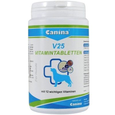 Поливитаминный комплекс для собак Canina V25 200 г 60 таблеток
