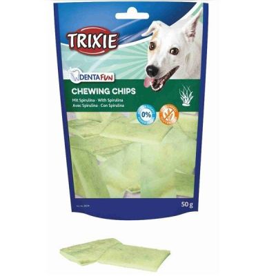 Лакомство для собак Trixie KauChips Light со спирулиной 50гр