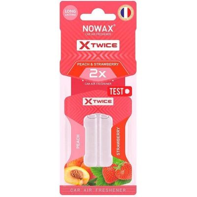 Ароматизатор воздуха Nowax с двойной капсулой X Twice - Strawberry & Peach (NX00156)