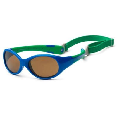 Детские солнцезащитные очки Koolsun Flex зеленые (Размер 3+) (KS-FLRS003)