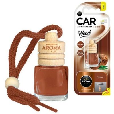 Ароматизатор воздуха Aroma Car Wood 6мл. - Coconut (83013) (5902846830139)
