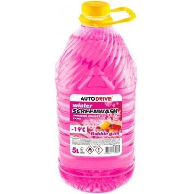 Омыватель стекла Auto Drive Зимний Winter Screen Wash Bubble Gum -19 °С 5л. (AD0138)