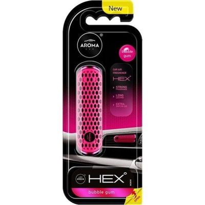 Ароматизатор воздуха Aroma на дефлектор Car Hex 10г - Bubble Gum (83582) (5902846835820)