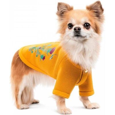 Кардиган для собак Pet Fashion Denis размер S желтый