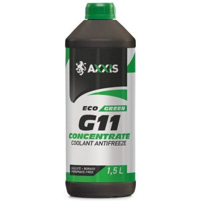 Антифриз Axxis концентрат Eco -80°C Green G11 1,5л (48021231229) (AX-P999-G11Gr ECO1,5)