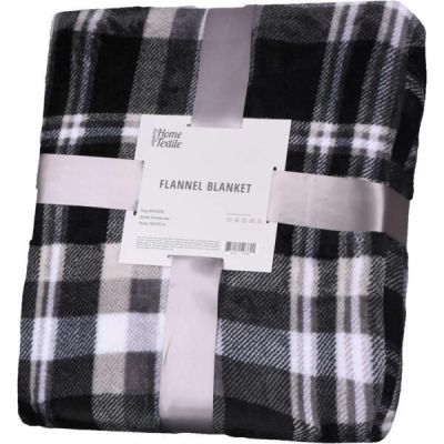 Плед Ardesto Flannel 200х220см клетка серая (ART0102PB)