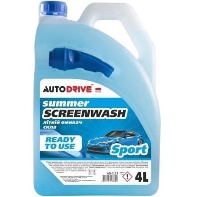 Омыватель стекла Auto Drive Летний Summer Screen Wash Sport Hdpe 4л. (AD0132)
